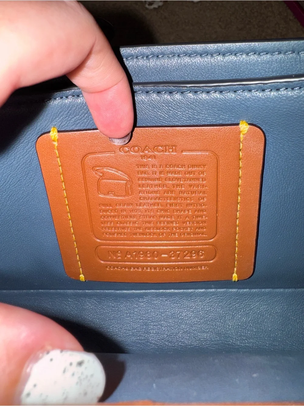 Coach 1941 Dinky Light Blue Crossbody